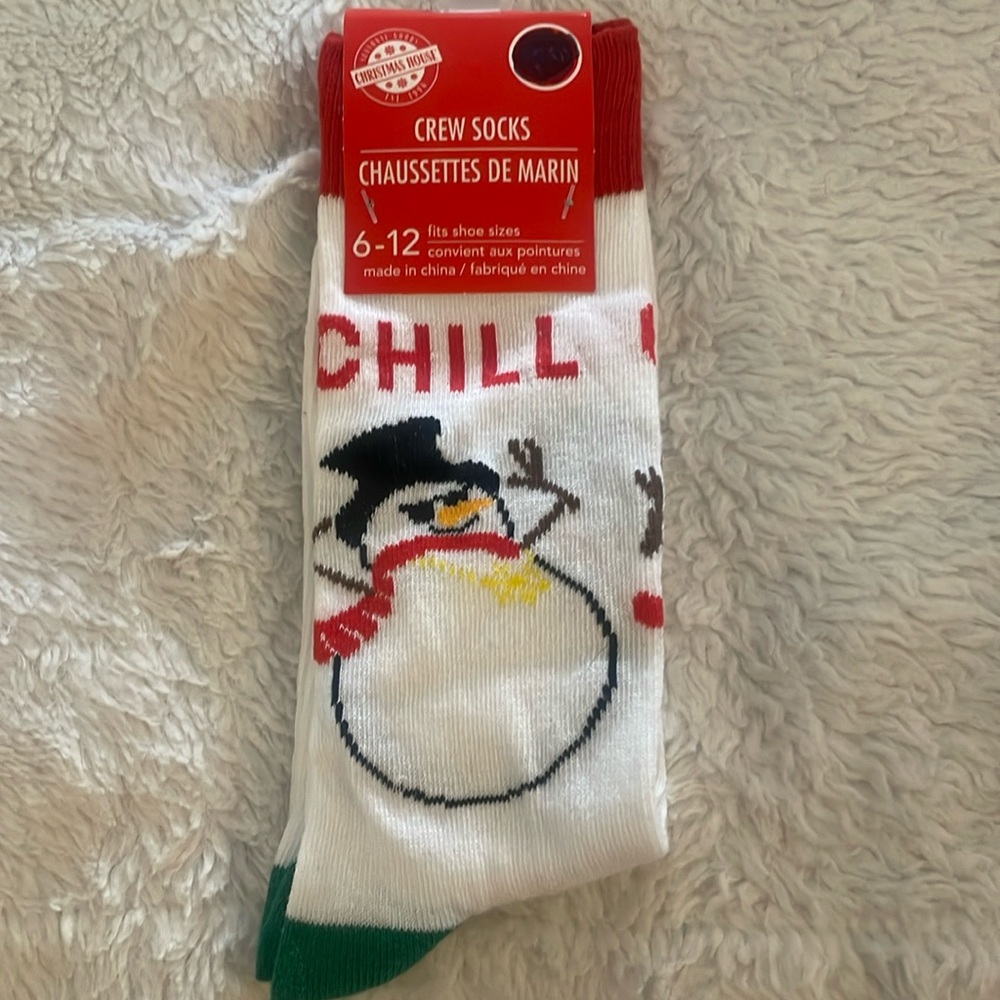 Frosty “Chill” Socks Crew Length